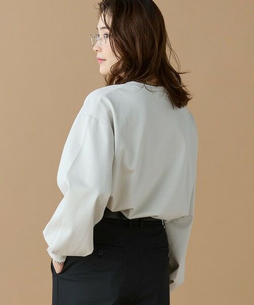 LACOSTE / ラコステ Tシャツ | 【オンライン限定】LACOSTE バルーンスリーブ サイドスリット オーバーサイズTシャツ | 詳細12