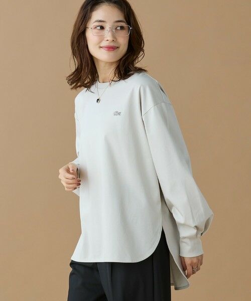 LACOSTE / ラコステ Tシャツ | 【オンライン限定】LACOSTE バルーンスリーブ サイドスリット オーバーサイズTシャツ | 詳細13