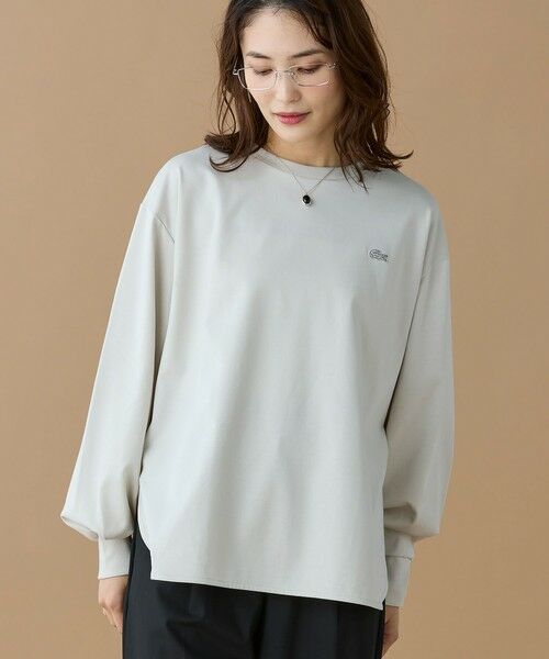 LACOSTE / ラコステ Tシャツ | 【オンライン限定】LACOSTE バルーンスリーブ サイドスリット オーバーサイズTシャツ | 詳細14