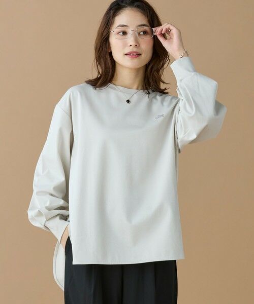 LACOSTE / ラコステ Tシャツ | 【オンライン限定】LACOSTE バルーンスリーブ サイドスリット オーバーサイズTシャツ | 詳細15