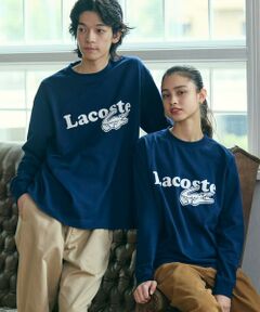 LACOSTE / ラコステ Tシャツ | 【オンライン限定】LACOSTE 鹿の子オーバーサイズプリント ロングスリーブTシャツ