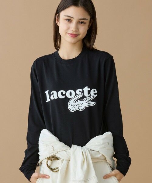 LACOSTE / ラコステ Tシャツ | 【オンライン限定】LACOSTE 鹿の子オーバーサイズプリント ロングスリーブTシャツ | 詳細2
