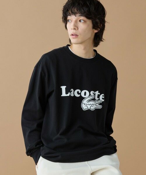 LACOSTE / ラコステ Tシャツ | 【オンライン限定】LACOSTE 鹿の子オーバーサイズプリント ロングスリーブTシャツ | 詳細4