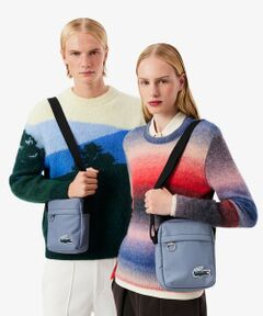 LACOSTE / ラコステ ショルダーバッグ | ホリデーランドスケープワニロゴパッチカメラバッグ