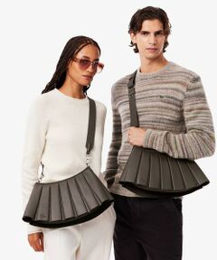 LACOSTE / ラコステ ショルダーバッグ | LENGLEN レザープリーツショルダーバッグ