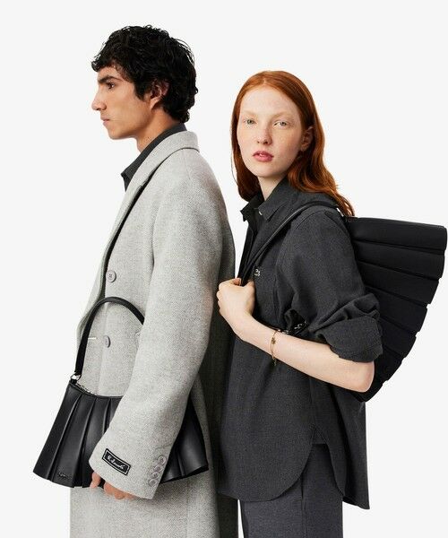 LACOSTE / ラコステ ショルダーバッグ | LENGLEN レザープリーツショルダーバッグ | 詳細5