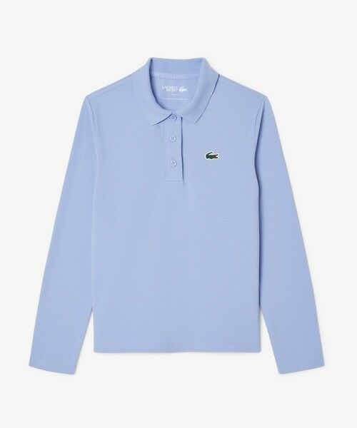 LACOSTE / ラコステ ポロシャツ | ヒートレギュレーション&UVカット鹿の子ゴルフポロシャツ(ライトブルー)