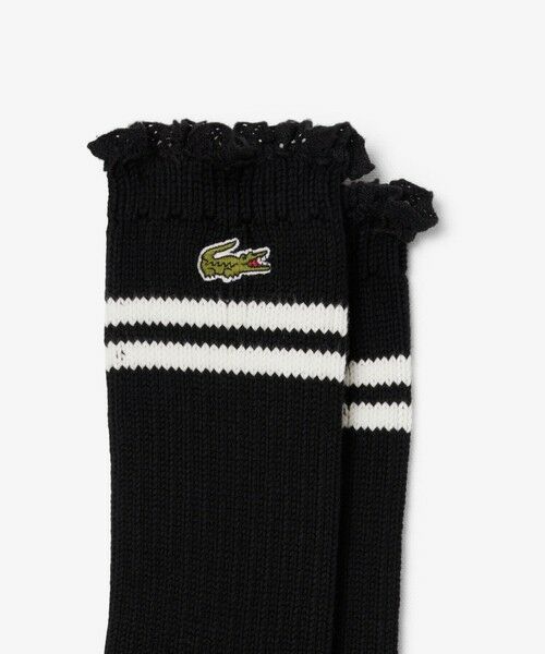LACOSTE / ラコステ ソックス | レースエッジボーダーリブニットソックス 22-24cm | 詳細1