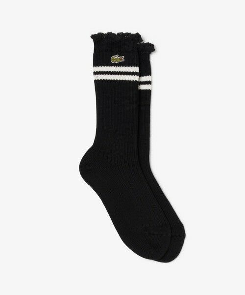 LACOSTE / ラコステ ソックス | レースエッジボーダーリブニットソックス 22-24cm | 詳細3