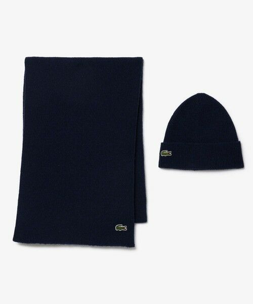 LACOSTE / ラコステ ニットキャップ | ウールブレンドニットマフラー＆ビーニーギフトセット | 詳細1