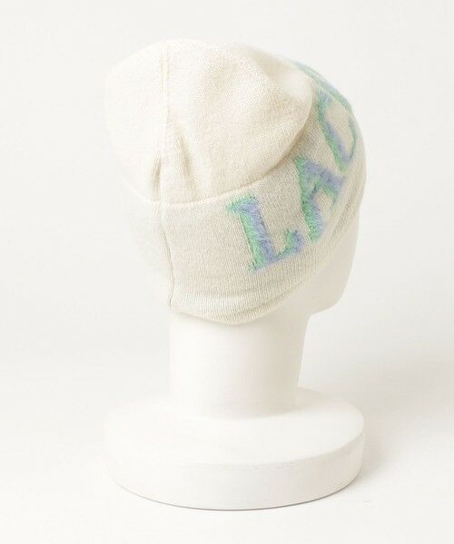 LACOSTE / ラコステ ニットキャップ | オーバーサイズブランドネームロゴジャカード ウールニットキャップ ビーニー | 詳細1