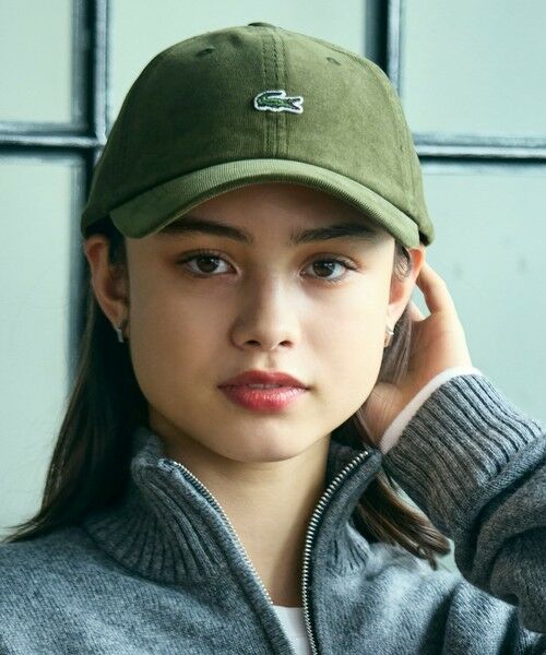 LACOSTE / ラコステ キャップ | ワンポイントワニロゴ・コーデュロイキャップ | 詳細11