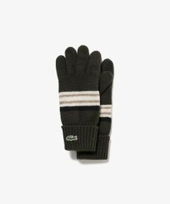 LACOSTE / ラコステ 手袋 | エクストラファインラムウールボーダーニットグローブ