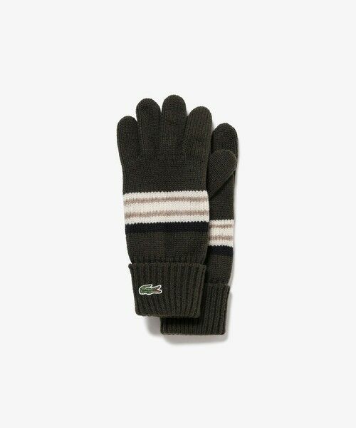 LACOSTE / ラコステ 手袋 | エクストラファインラムウールボーダーニットグローブ | 詳細7