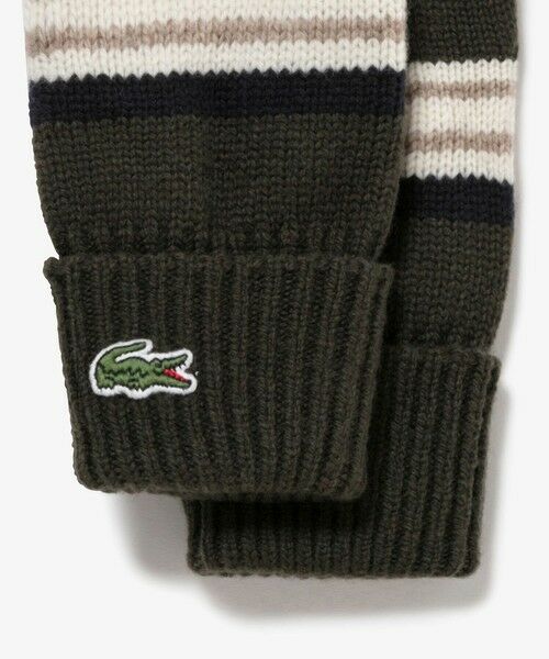 LACOSTE / ラコステ 手袋 | エクストラファインラムウールボーダーニットグローブ | 詳細8