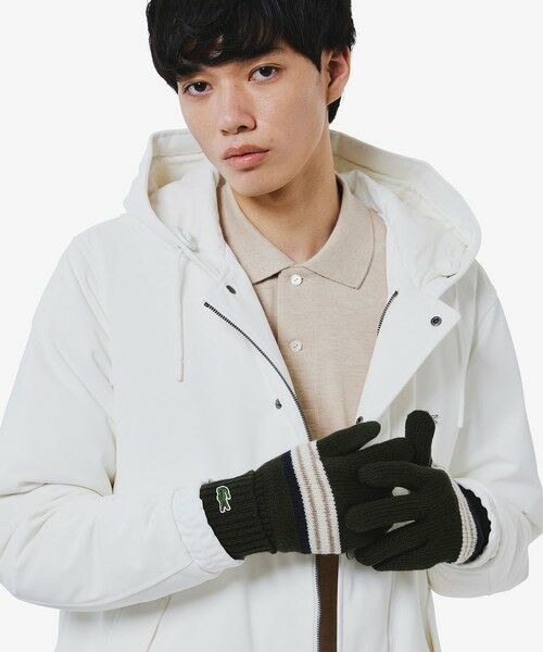 LACOSTE / ラコステ 手袋 | エクストラファインラムウールボーダーニットグローブ | 詳細9