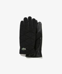 LACOSTE / ラコステ 手袋 | モノグラムキルティングレザーコンビグローブ