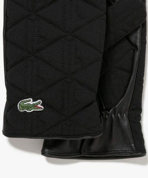 LACOSTE / ラコステ 手袋 | モノグラムキルティングレザーコンビグローブ | 詳細2