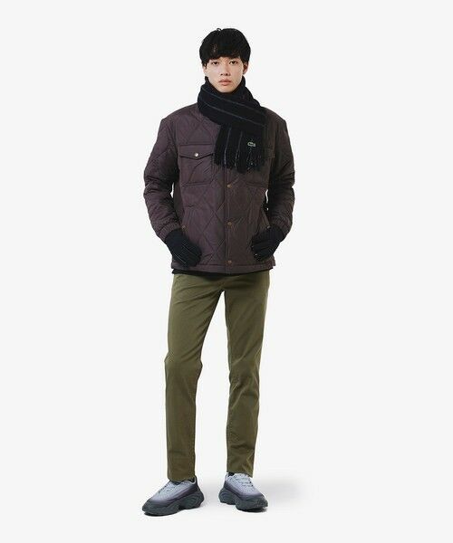 LACOSTE / ラコステ 手袋 | モノグラムキルティングレザーコンビグローブ | 詳細4