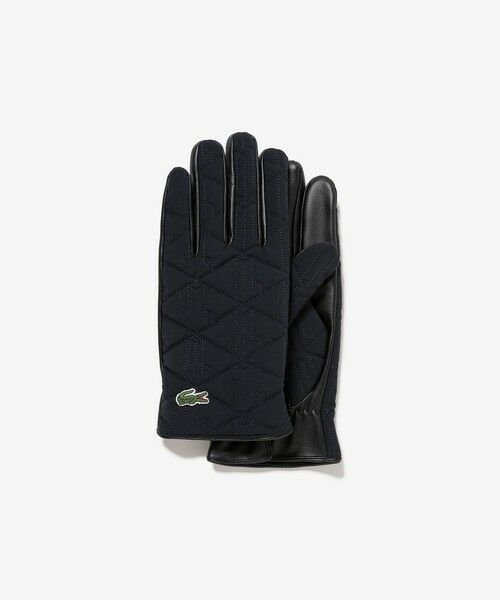 LACOSTE / ラコステ 手袋 | モノグラムキルティングレザーコンビグローブ | 詳細5