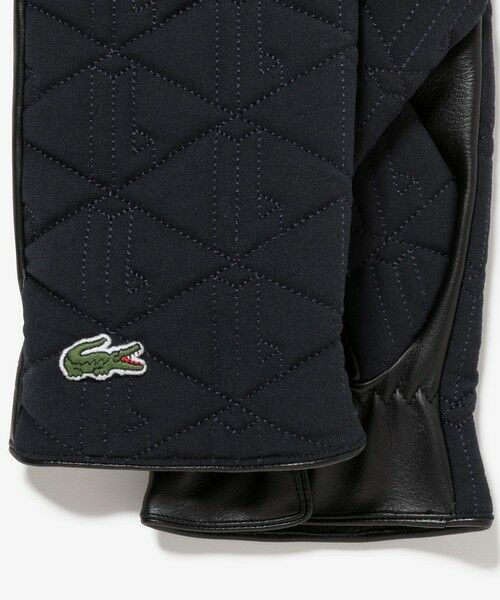 LACOSTE / ラコステ 手袋 | モノグラムキルティングレザーコンビグローブ | 詳細6