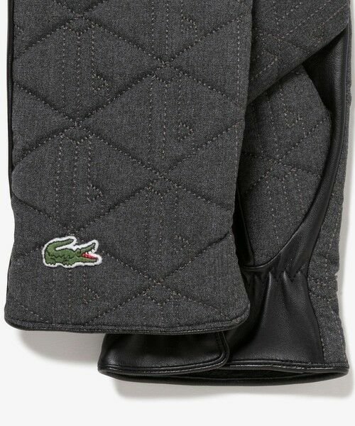 LACOSTE / ラコステ 手袋 | モノグラムキルティングレザーコンビグローブ | 詳細9