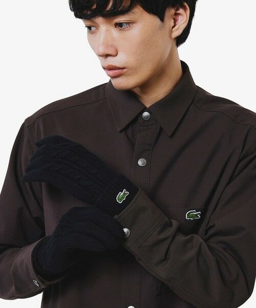 LACOSTE / ラコステ 手袋 | ケーブルニットウールグローブ | 詳細3