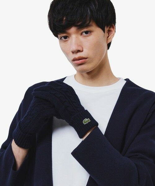 LACOSTE / ラコステ 手袋 | ケーブルニットウールグローブ | 詳細9