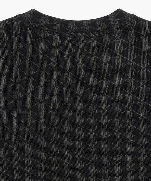 LACOSTE / ラコステ Tシャツ | インディゴ鹿の子地 モノグラム半袖Tシャツ | 詳細8