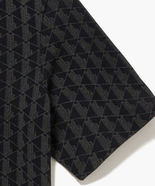 LACOSTE / ラコステ Tシャツ | インディゴ鹿の子地 モノグラム半袖Tシャツ | 詳細9