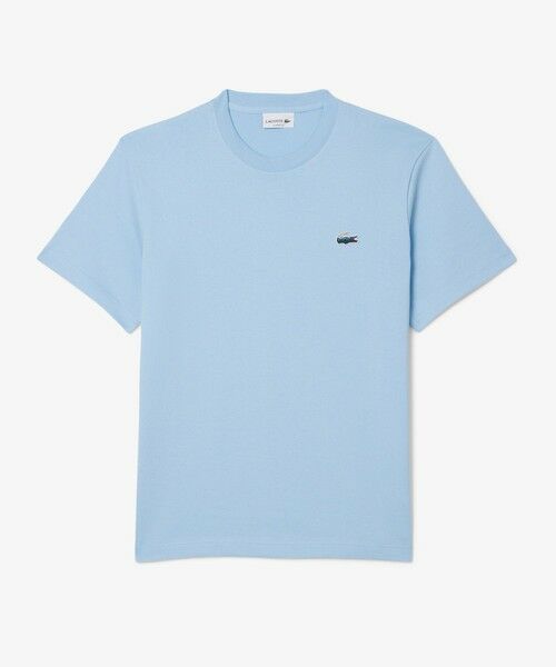 LACOSTE / ラコステ Tシャツ | ランドスケープワニロゴワンポイントTシャツ(ライトブルー)
