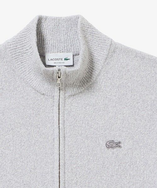 LACOSTE / ラコステ カーディガン・ボレロ | ブークレー スタンドジップニットカーディガン | 詳細2