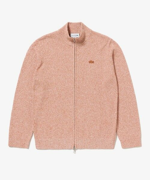 LACOSTE / ラコステ カーディガン・ボレロ | ブークレー スタンドジップニットカーディガン(オレンジ)