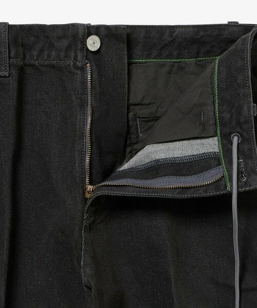 LACOSTE / ラコステ デニムパンツ | プリーツエフェクトデニム ワークパンツ | 詳細3