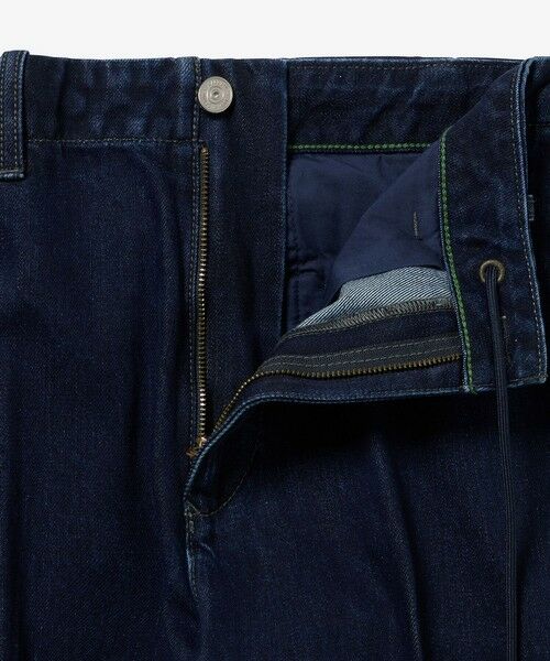 LACOSTE / ラコステ デニムパンツ | プリーツエフェクトデニム ワークパンツ | 詳細9