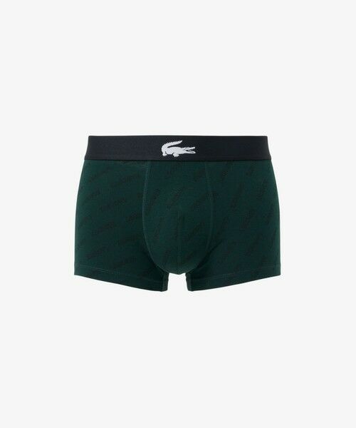 LACOSTE / ラコステ ボクサーパンツ・ブリーフ | プリントコットントランクショーツ（グリーン）