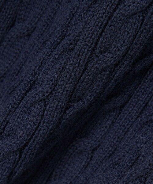 LACOSTE / ラコステ カーディガン・ボレロ | 配色ライン入りケーブルニットカーディガン | 詳細3