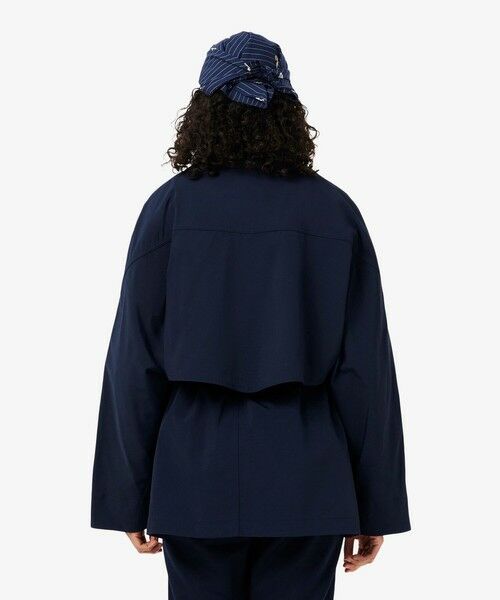 LACOSTE / ラコステ ナイロンジャケット | 撥水 防風 ワッシャー加工 オーバーサイズ ワイドスリーブ スタンドジャケット | 詳細2