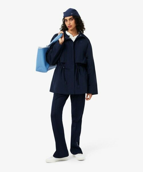 LACOSTE / ラコステ ナイロンジャケット | 撥水 防風 ワッシャー加工 オーバーサイズ ワイドスリーブ スタンドジャケット | 詳細3