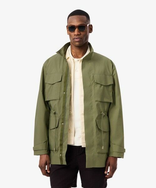 LACOSTE / ラコステ ミリタリージャケット・コート | 防風 撥水 ミリタリージャケット / M-65（モスグリーン）