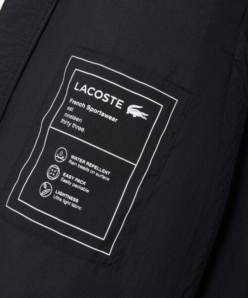 LACOSTE / ラコステ ナイロンジャケット | 軽量 撥水 ワッシャー加工 ライトウェイトパッカブルジャケット | 詳細12