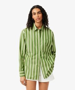 LACOSTE / ラコステ シャツ・ブラウス | オーバーサイズストライプポプリンシャツ