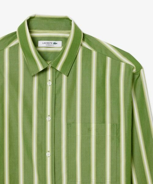 LACOSTE / ラコステ シャツ・ブラウス | オーバーサイズストライプポプリンシャツ | 詳細4