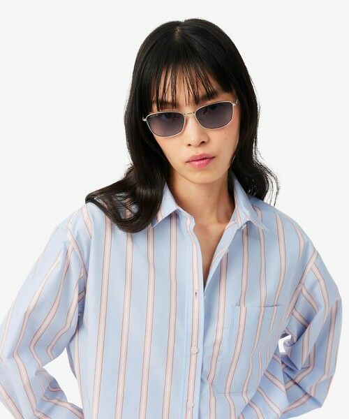 LACOSTE / ラコステ シャツ・ブラウス | オーバーサイズストライプポプリンシャツ | 詳細9