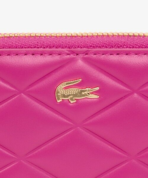 LACOSTE / ラコステ 財布・コインケース・マネークリップ | クロコダイル キルティングレザーラウンドジップミニウォレット | 詳細11