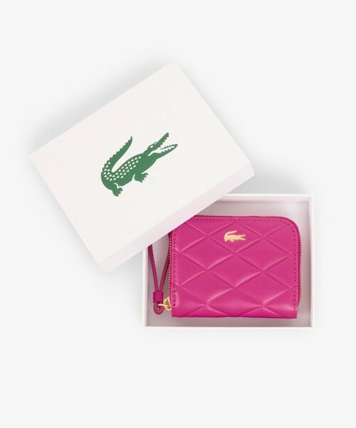 LACOSTE / ラコステ 財布・コインケース・マネークリップ | クロコダイル キルティングレザーラウンドジップミニウォレット | 詳細12