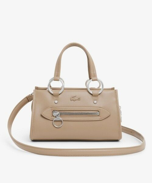 LACOSTE / ラコステ ハンドバッグ | セリス スモール トップハンドルバッグ（ベージュ）