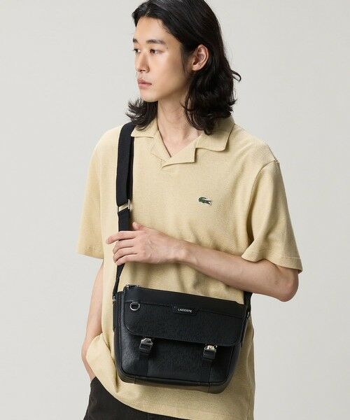 LACOSTE / ラコステ ショルダーバッグ | オシアン レザーフラップ ショルダーバッグ | 詳細1
