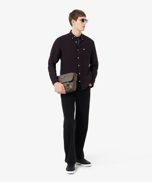 LACOSTE / ラコステ ショルダーバッグ | オシアン レザーフラップ ショルダーバッグ | 詳細14