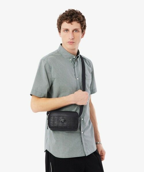 LACOSTE / ラコステ ショルダーバッグ | モノグラム コンビネーションレポーターバッグ | 詳細6